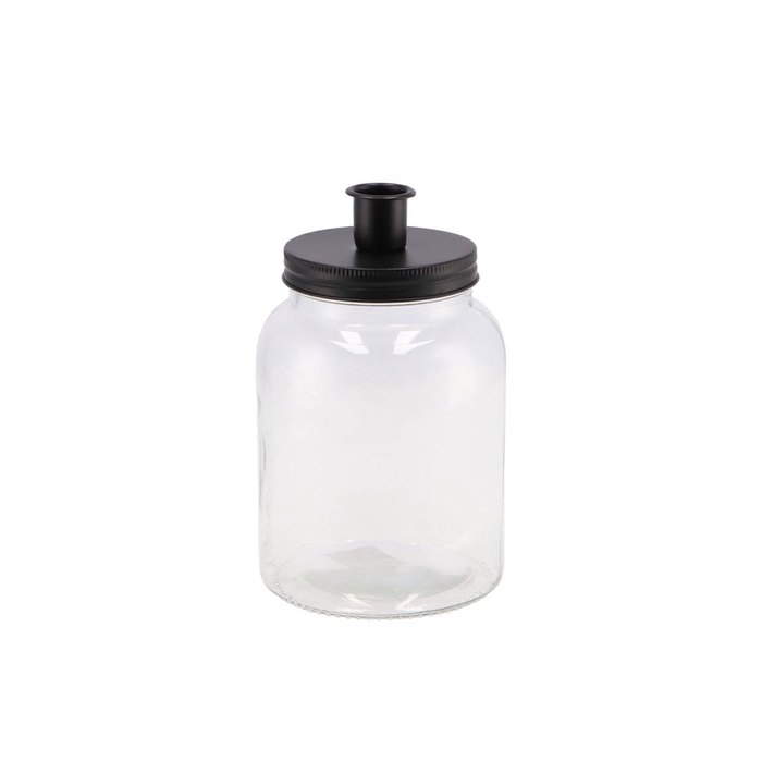 <h4>Candle Jar Black 11x15cm</h4>