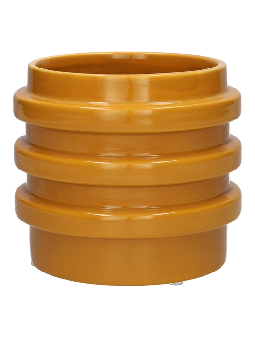 <h4>DF03-667230337 - Pot Fizz d11.7/13.8xh12 ochre</h4>