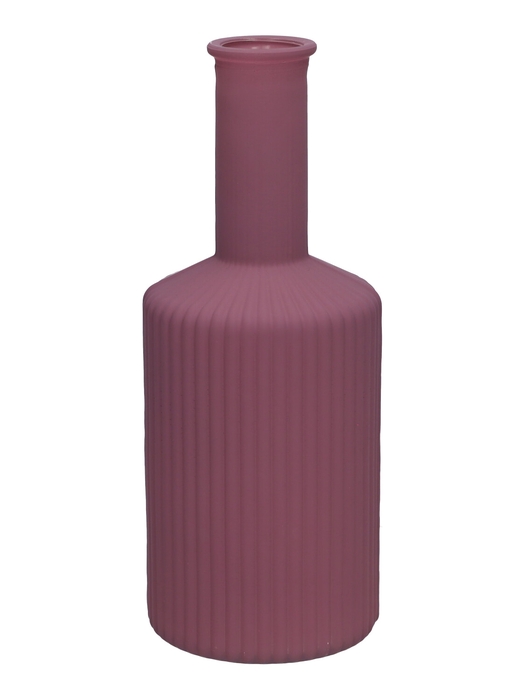 <h4>DF02-665462400 - Vase Caro linesneck d3.7/8.2xh20.5 aubergine matt</h4>