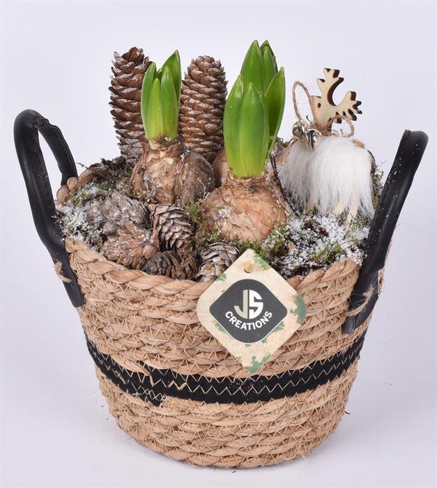 <h4>Touwmand zwart leer oor 17cm</h4>