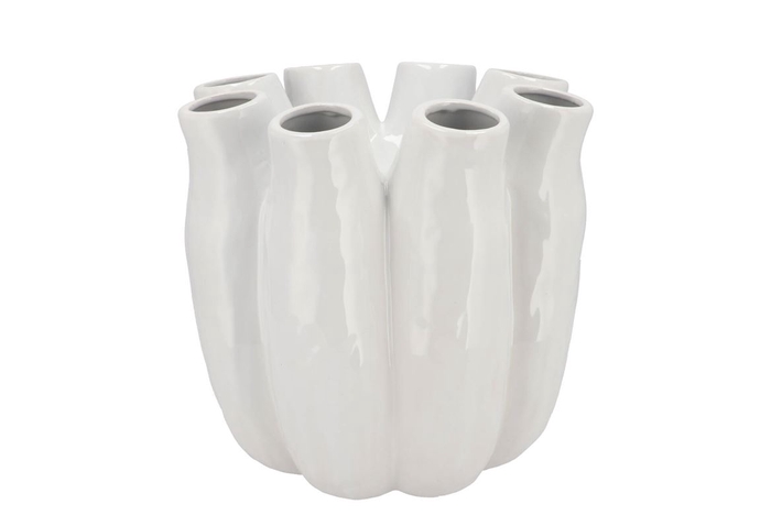 <h4>Luna White Tube Vase 24x24cm Nm</h4>