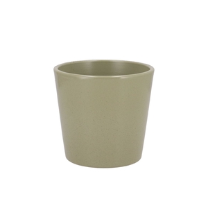 Ceramic Orchid Pot Kiwi Stone 13,5cm