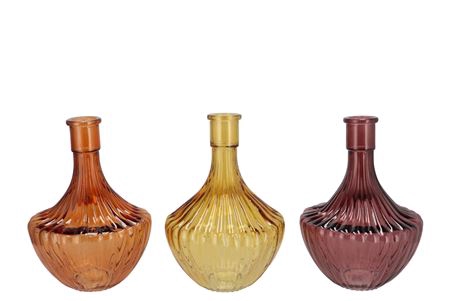 <h4>Dayah Autumn Spices Mix Glass Vase 17x24cm Nm</h4>