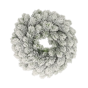 Wreath d28cm Nobilis snow