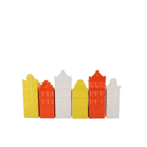 A'dam Houses Canal Dutch Orange Mix Vase Ass 6x5x20cm