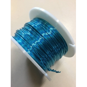 METALLIC PAPER WIRE TURQUOISE