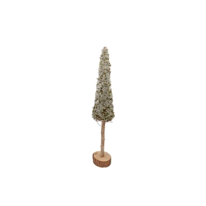 Festive Tree Pine Moss With Snow On Foot 13x13x80cm