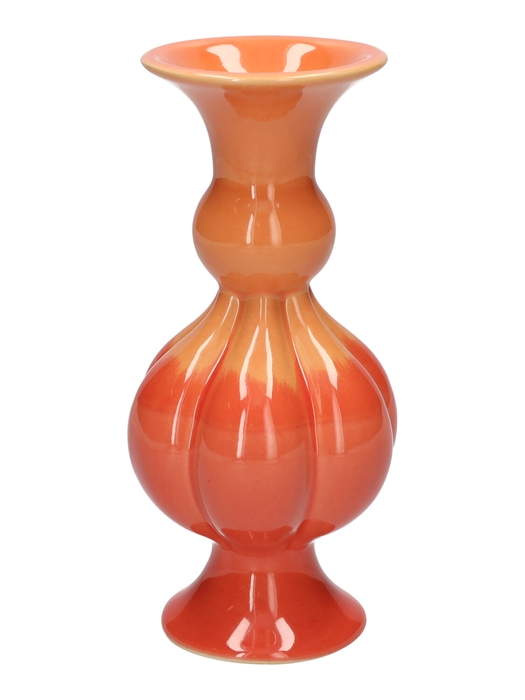 <h4>DF03-666803000 - Vase Celia2 multi d6.7/8xh16.8 orange/cherry</h4>