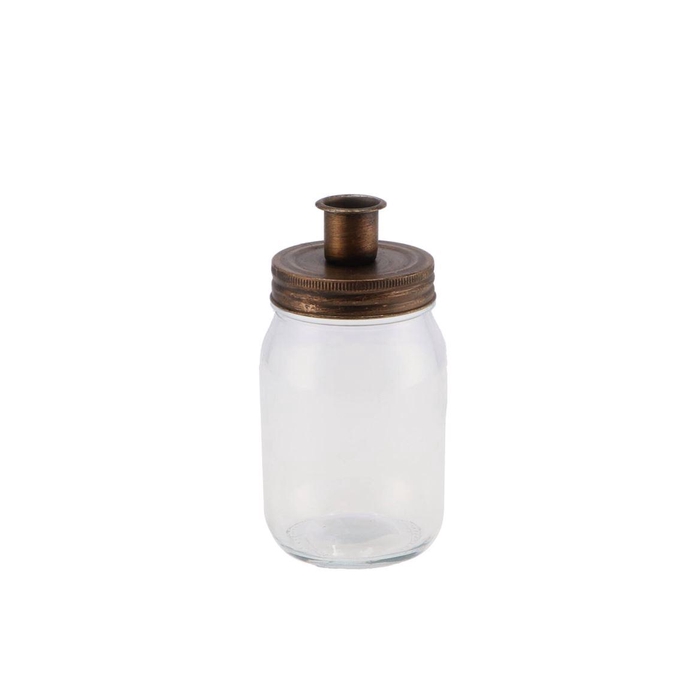 <h4>Candle Jar Gold 8x13cm Nm</h4>