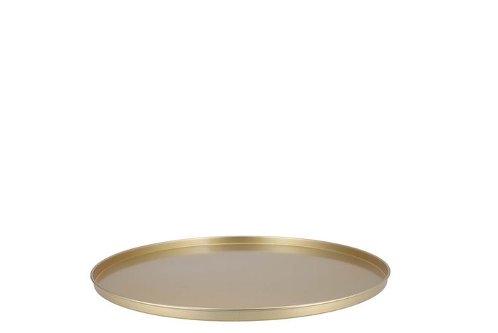 <h4>Coaster Majestic Gold Tray Metal 37x2cm</h4>