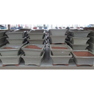 Bonsai pot square, white (13,5x13,5x7)