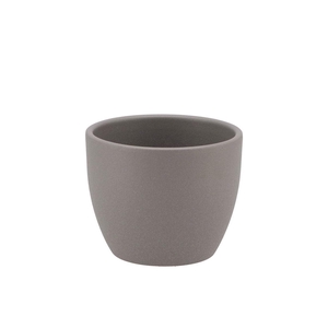 Ceramic Grey Structure Pot 7x6cm