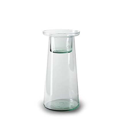 <h4>Glass vase duo +insert d10 30cm</h4>