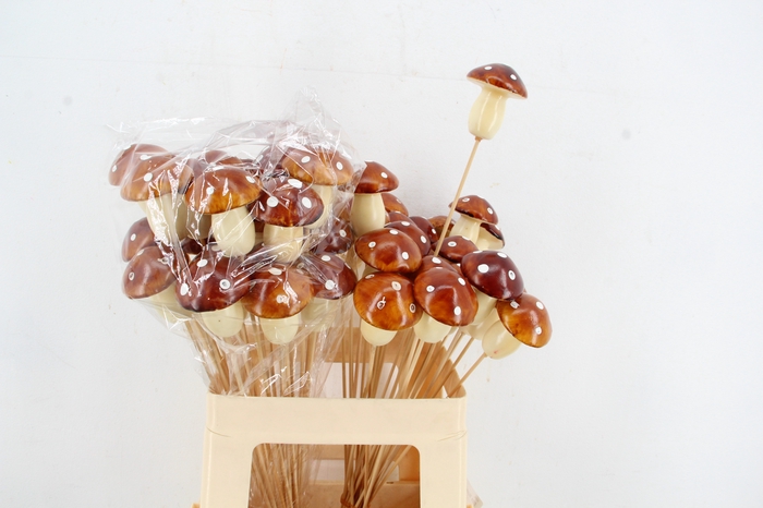 <h4>Stick Mushroom 6cm Brown</h4>