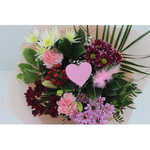 Boeket Bied Roze Valentijn