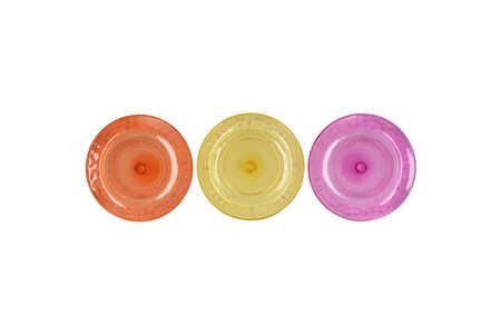 <h4>Dayah Orange Mix Glass Plate 20x2cm Ass P/1</h4>