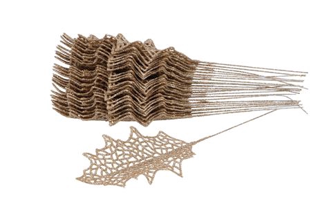<h4>Pick Holly Leaf Champagne 15x9cm Per 25 Nm</h4>