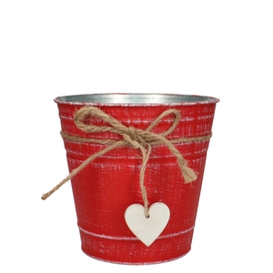 Valentine Zinc Love pot d16*15cm