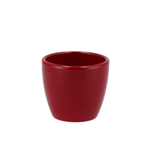 Ceramic Wine Red Shiny Pot 7cm