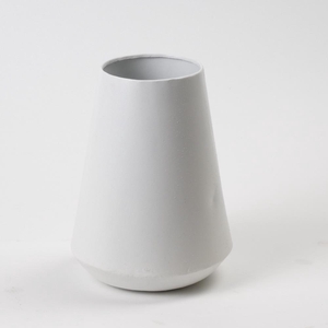 Vase Metal White Texture Ø16x2