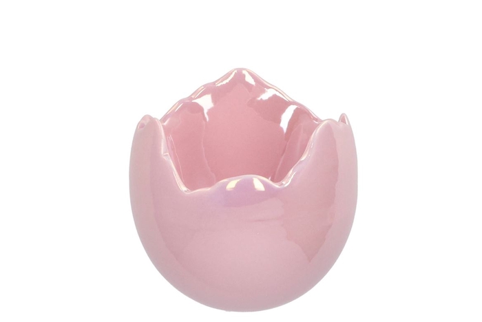 <h4>Easter Egg Pearl Pink Pot 12x11cm</h4>