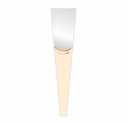 MANGA CONE HELENA 48CMX12CMX3CM 100PC BARBANTE/OURO