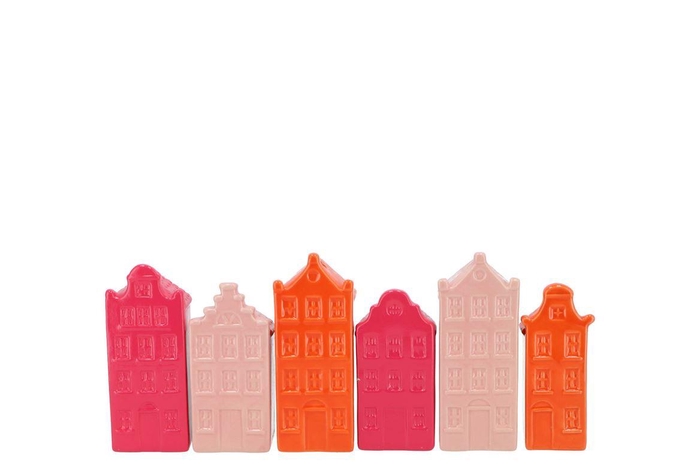 A'dam Houses Canal Vase Fuchsia Mix Ass 5x4x14cm N