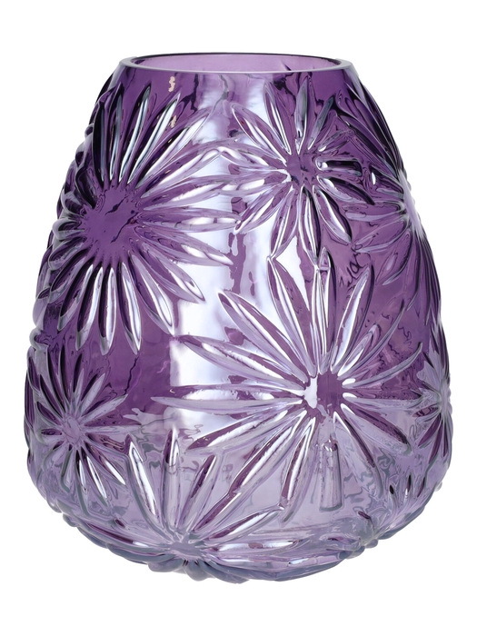 <h4>DF02-741511800 - Vase Sarina d10.5/20.5xh24.5 purple</h4>