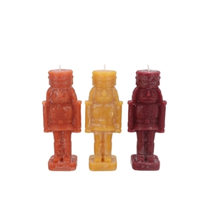 Candle Frosty Nutcracker Autumn Spices Mix 4x4x12cm