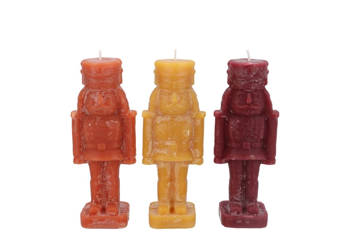 <h4>Candle Frosty Nutcracker Autumn Spices Mix 4x4x12cm</h4>