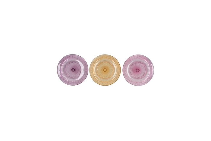 <h4>Dayah Pastel Mix Glass Plate 15x2cm Ass P/1</h4>