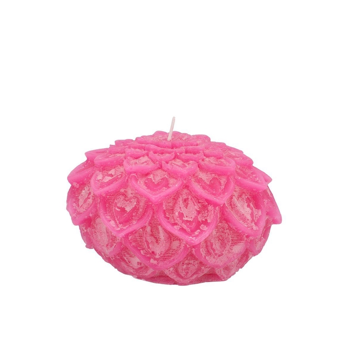 <h4>Candle Dahlia Fuchsia 9x7cm</h4>