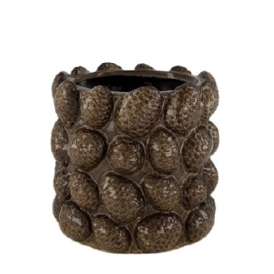 <h4>Autumn Ceramic Pinecone pot d18*17cm</h4>