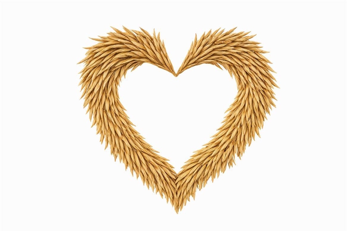 <h4>Wr Silkworm Heart Shape Natural 60cm</h4>