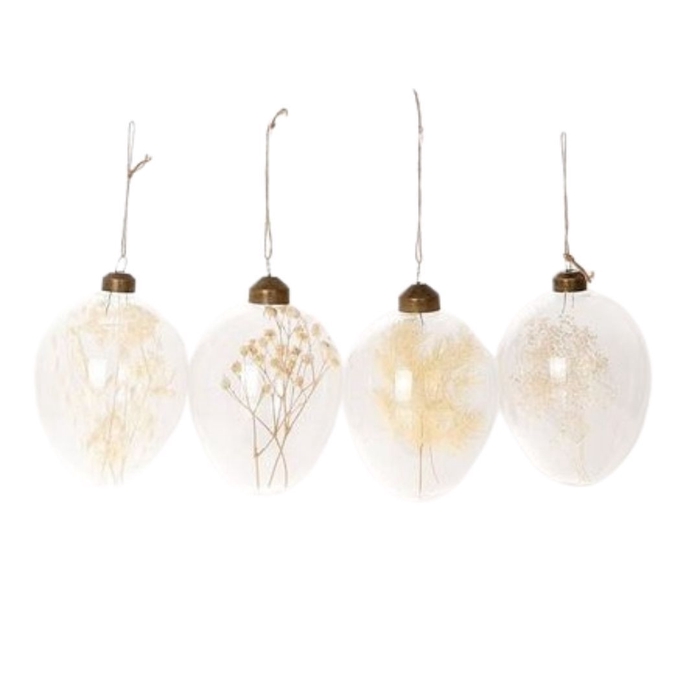<h4>Pasen Deco hanger glas ei 10*8cm</h4>