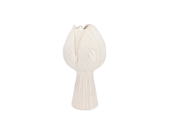 <h4>Tulip White Vase Tulip 11x11x21cm</h4>