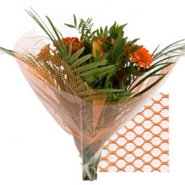 <h4>Vel Deco-lux 40x40cm mesh oranje</h4>