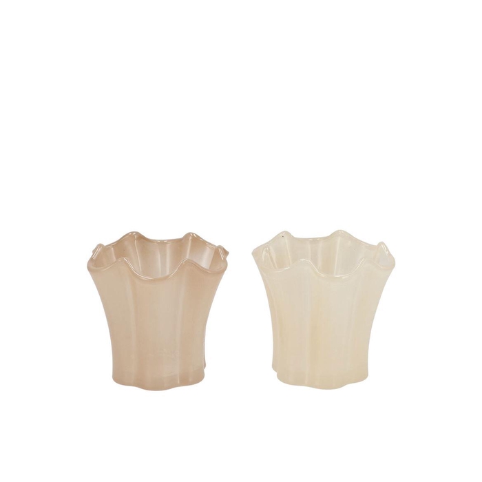 <h4>Jazz Sand T-light Glass Ass 10x9cm</h4>