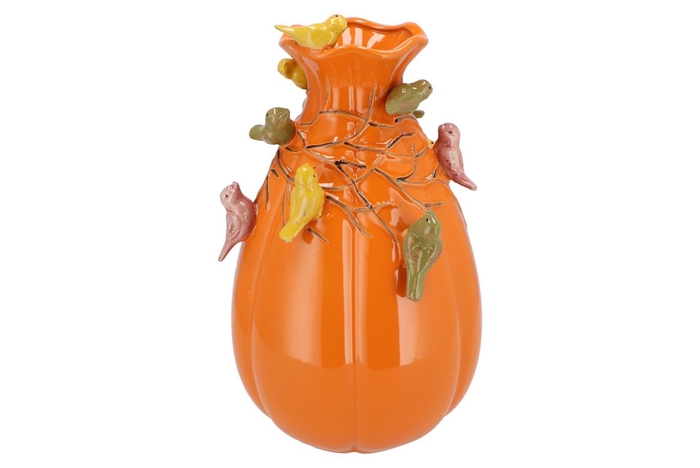 <h4>Bird Vase Cognac 22x25x37cm Nm</h4>