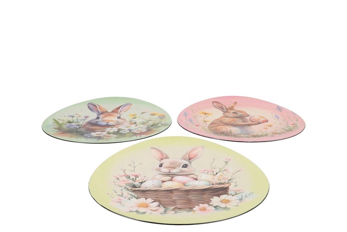 <h4>Melamine Pastel Plate Oval Ass 29x35x1cm</h4>