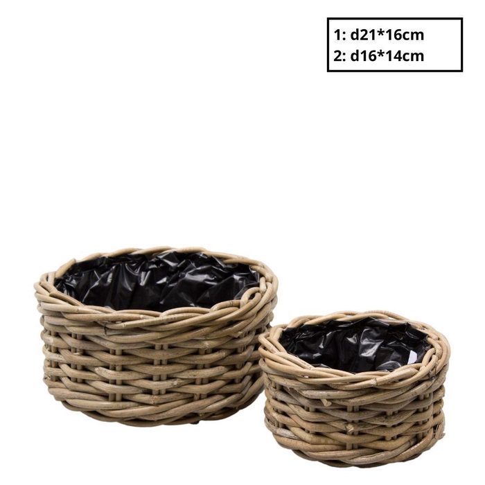 <h4>Manden sets Rotan Terima bak S/2 d21*16cm</h4>
