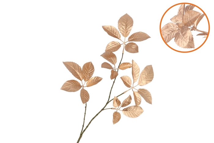 Silk Leaf Elder Gold 81cm