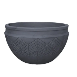 VASO TRIBO CILINDRICO 75 PRETO ARDOSIA