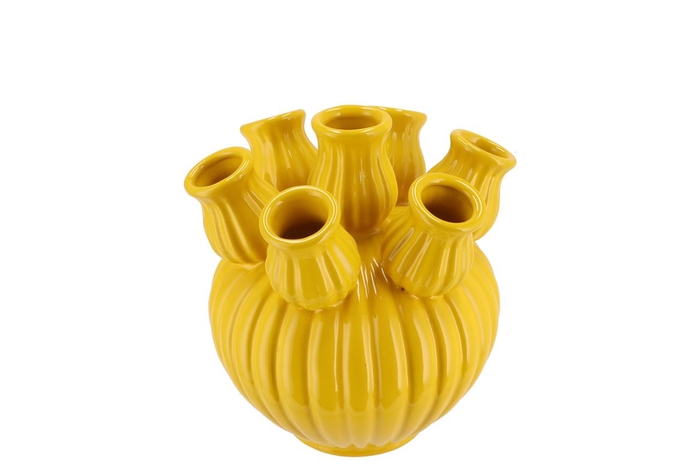 Amsterdam Yellow Tulip Vase 16x15cm