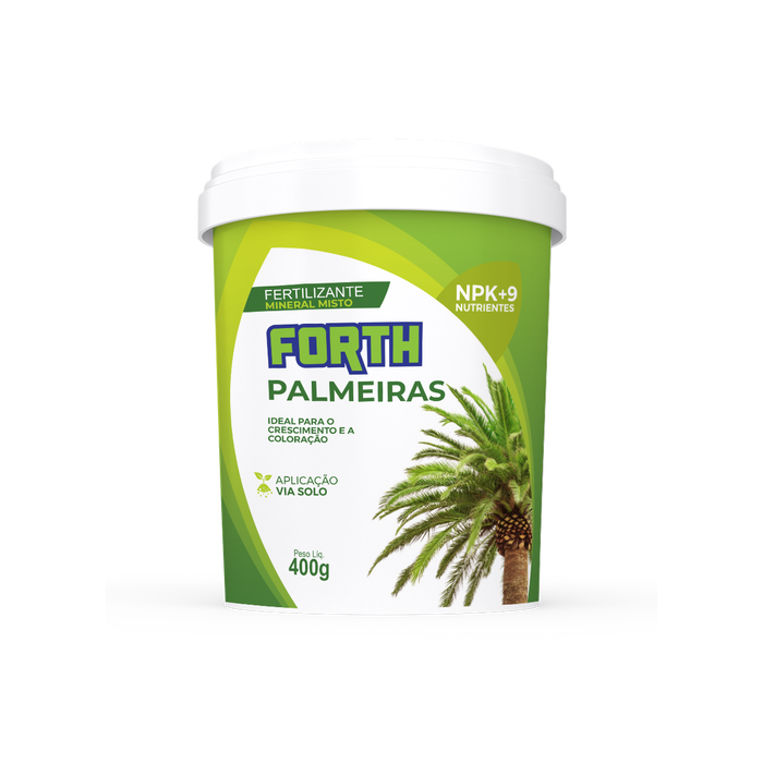 <h4>FERTILIZANTE PALMEIRAS 400G (CX 24 UN)</h4>