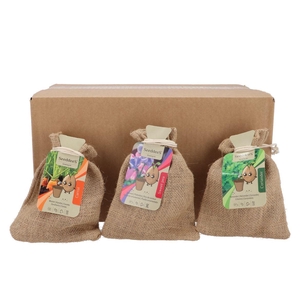 Greengift Carrot Lathyrus Coriander Mix Jute 15x20cm
