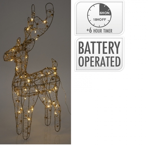 Christmas LED reindeer 40L diamond 27*50cm