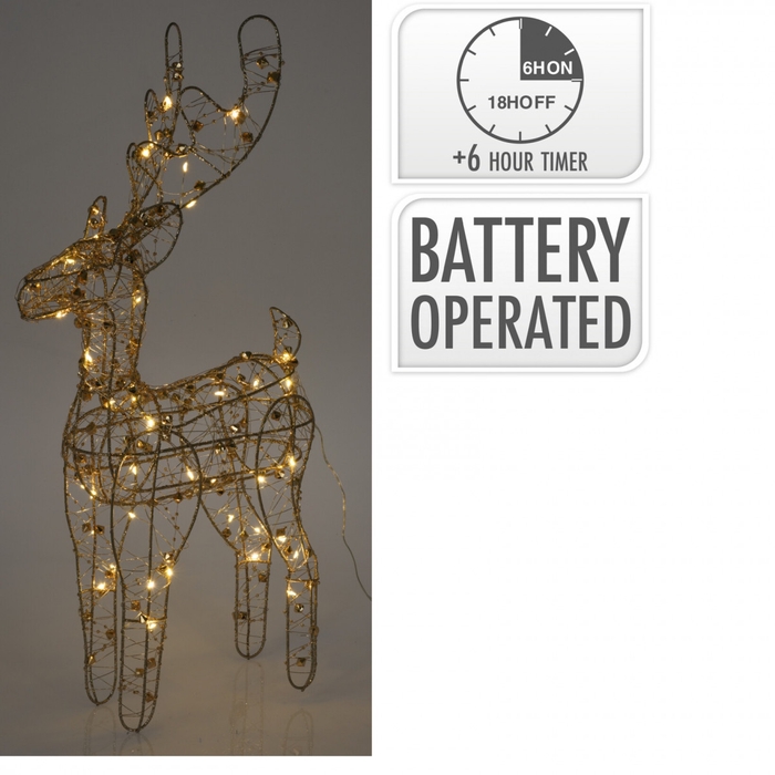 <h4>Christmas LED reindeer 40L diamond 27*50cm</h4>