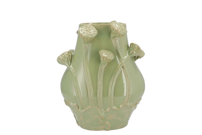 <h4>Mara Pistache Vase Lotus 24x18x30cm Nm</h4>