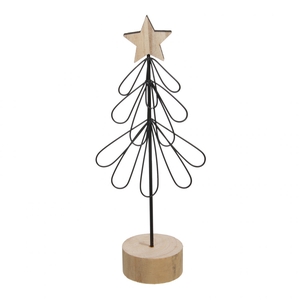 Christmas Deco tree metal d09*23cm